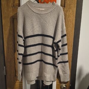 SO Tan And Black Sweater